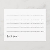 Weddenschap Gold Foil Kijk Confetti Advieskaart (Achterkant)