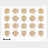 Weddenschap Gold Glitter Classic Ronde Sticker (Vel)