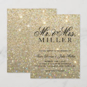 Weddenschap - Gold Glitter Fab Kaart (Voorkant / Achterkant)