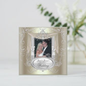 Weddenschap Gold Mint Silver  Elegant 2 Kaart (Staand voorkant)