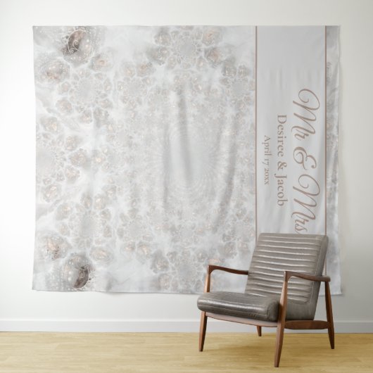 Weddenschap Gold Silver Elegant Photo Booth Backdr Wandkleed (In Situ (horizontaal))