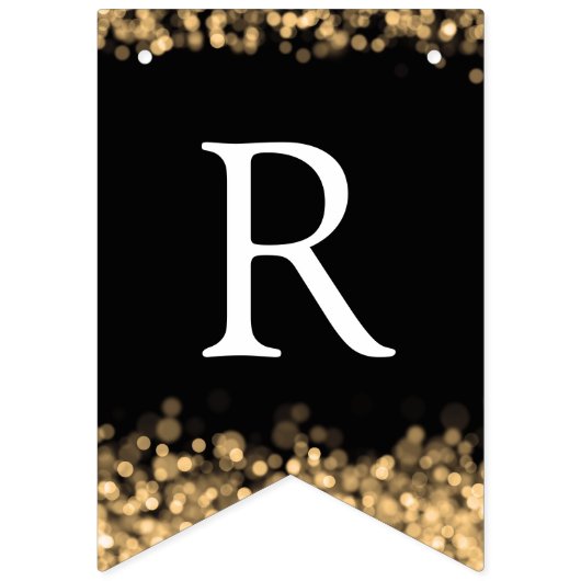 Weddenschap Gold Sparkle Gold Lights Vlaggetjes (Tweede vlag)