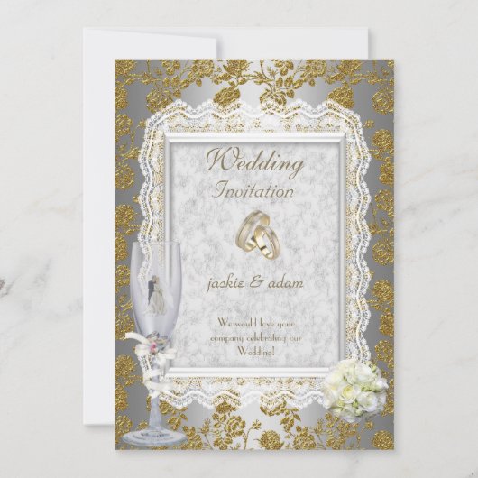 Weddenschap Gold White — Antiek graan Kaart (Voorkant)