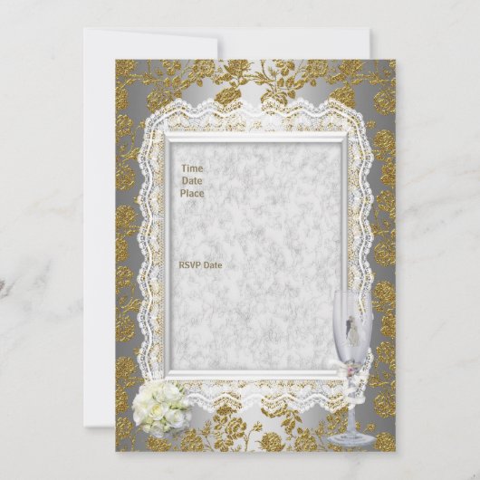 Weddenschap Gold White — Antiek graan Kaart (Achterkant)