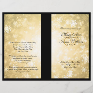 Weddenschap Gold Winter Wonderland Sparkle