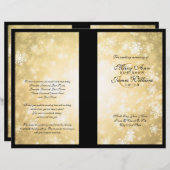 Weddenschap Gold Winter Wonderland Sparkle (Voorkant / Achterkant)