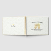 Weddenschap Goud-ananasappelpapier Gastenboek (Volledig)