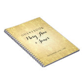 Weddenschap Goud Foil Kijk Stars Confetti Notitieboek (Rechterzijde)