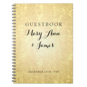 Weddenschap Goud Foil Kijk Stars Confetti Notitieboek (Voorkant)