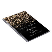 Weddenschap Goud Midnight Glam Notitieboek (Rechterzijde)
