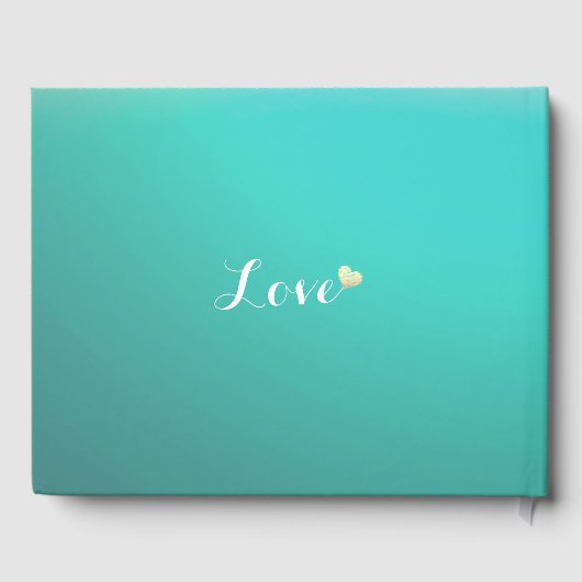 Weddenschap Goudanananas Paars Blauwgroen Rozen Gastenboek (Achterkant)