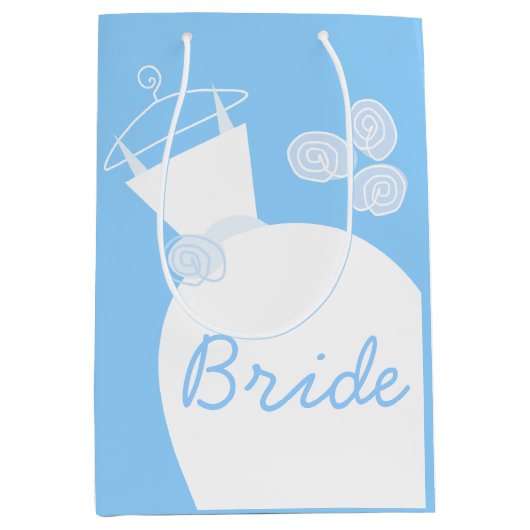 Weddenschap Gown Blue Bride-cadeaubon medium Cadeauzakje (Voorkant)