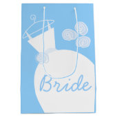Weddenschap Gown Blue Bride-cadeaubon medium Cadeauzakje (Achterkant)