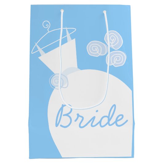 Weddenschap Gown Blue Bride-cadeaubon medium Medium Cadeauzakje (Achterkant)