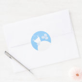 Weddenschap Gown Blue sticker (Envelop)