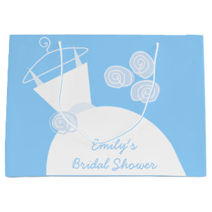 Weddenschap Gown Blue Vrijgezellenfeest groot Large Cadeautasje