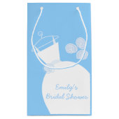 Weddenschap Gown Blue Vrijgezellenfeest klein Klein Cadeauzakje (Achterkant)