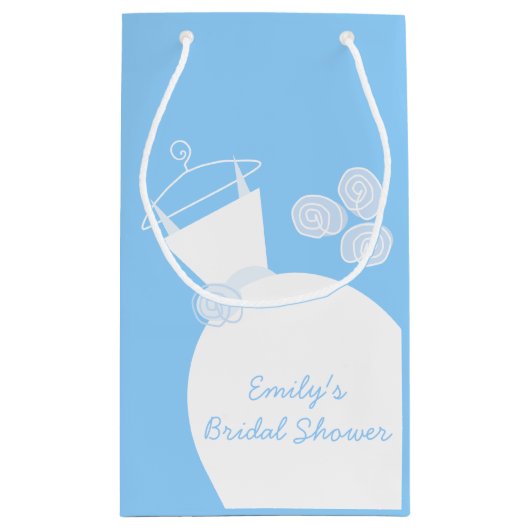 Weddenschap Gown Blue Vrijgezellenfeest klein Klein Cadeauzakje (Achterkant)