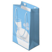 Weddenschap Gown Blue Vrijgezellenfeest klein Klein Cadeauzakje (Voorkant Gekanteld)