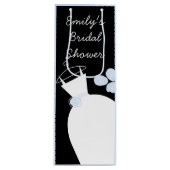 Weddenschap Gown Blue Vrijgezellenfeest zwarte pas Wijn Cadeautas (Voorkant)