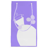 Weddenschap Gown Paars klein Klein Cadeauzakje (Voorkant)