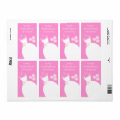 Weddenschap Gown Roze label "Vrijgezellenfeest" (Full Sheet)