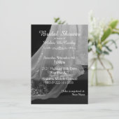 Weddenschap Gown Train Bridal Shower Kaart (Staand voorkant)