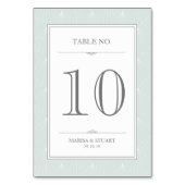 Weddenschap Green Art Deco Elegany-tabelkaart Kaart (Achterkant)