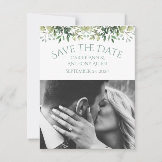 Weddenschap Greenery Eucalyptus Waterverf (Voorkant)