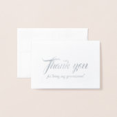 Weddenschap Groomsman bedankt Folie Kaarten (Voorkant met envelop)