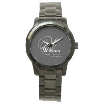 Weddenschap Groomsman Gift Modern Monogram Cool Bl