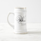 Weddenschap Groomsman Gift Modern Monogram Naam Co Bierpul (Links)