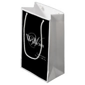 Weddenschap Groomsman Modern Monogram Naam Chic Bl Klein Cadeauzakje