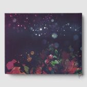 Weddenschap Guestbook Burgundy Red Floral String L Gastenboek (Achterkant)