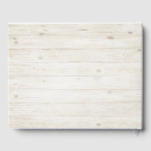 Weddenschap Guestbook Chic Gold Pineapples Rustisc Gastenboek (Achterkant)