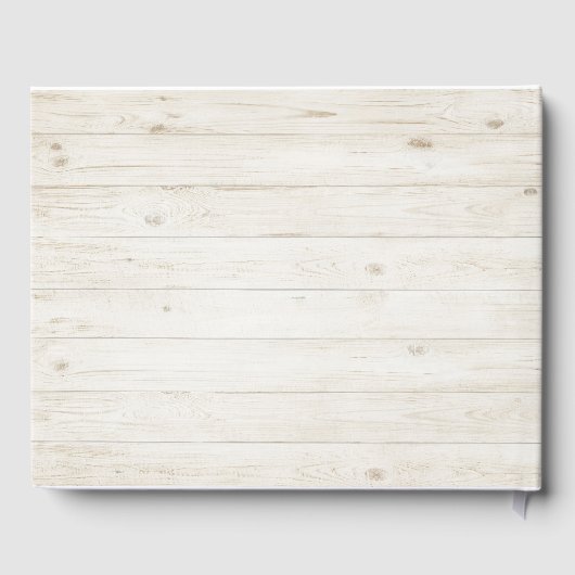 Weddenschap Guestbook Chic Gold Pineapples Rustisc Gastenboek (Achterkant)