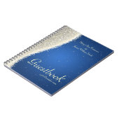 Weddenschap Guestbook Dazzling Sparkles Blue Notitieboek (Linkerzijde)