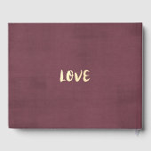 Weddenschap Guestbook Hydrangea String Lights Burg Gastenboek (Achterkant)