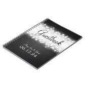 Weddenschap-Guestbook Magic Sparkle Black Notitieboek (Linkerzijde)