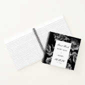Weddenschap Guestbook Modern Simple Floral Silver  Notitieboek (Binnen)