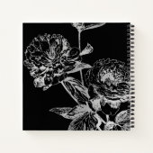Weddenschap Guestbook Modern Simple Floral Silver  Notitieboek (Achterkant)