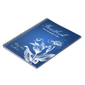 Weddenschap Guestbook Poppy Blue Notitieboek (Linkerzijde)