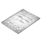 Weddenschap Guestbook Silver Winter Wonderland Notitieboek (Linkerzijde)