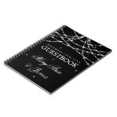 Weddenschap Guestbook Sparking String Black Notitieboek (Linkerzijde)