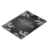 Weddenschap Guestbook Swirls 2 Black Notitieboek (Linkerzijde)