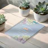 Weddenschap Guestbook Waterverf Succulente Planten Notitieboek