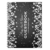 Weddenschap-Guestbook Winter Sparkle Black Notitieboek (Voorkant)