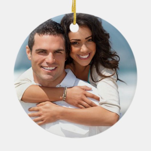 Weddenschap Gündesmaid Kies achtergrondkleur Keramisch Ornament (Achterkant)