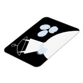 Weddenschap Gwn Blue, horizontaal Magneet (Linkerzijde)