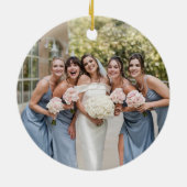 Weddenschap Gwn Bridesmaid Butterfly Kies kleur Keramisch Ornament (Achterkant)